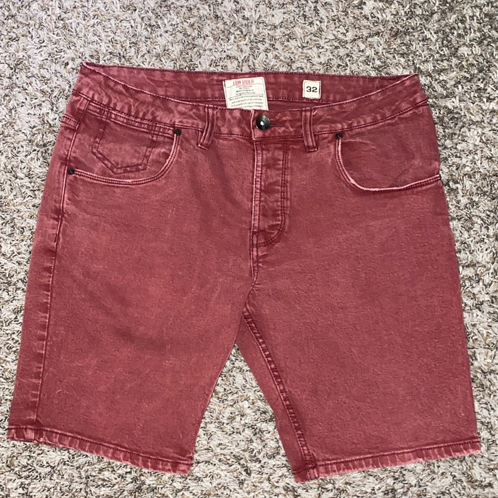 Men's Red Cotton On Low Ride Shorts